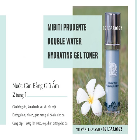 Nước cân bằng giữ ẩm 2 trong 1 Double Water hydrating Gel Toner(120ml)/